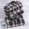 Oversize 10XL 11XL 100% Cotton Flannel Soft Regular-fit Long Sleeve Shirt Single Pocket Comfortable Casual Thick Plaid Shirts