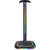Support casque gamer - The G-Lab - K-STAND-NEON RGB - HUB USB/USB-C - Filaire - Éclairage RGB - Noir