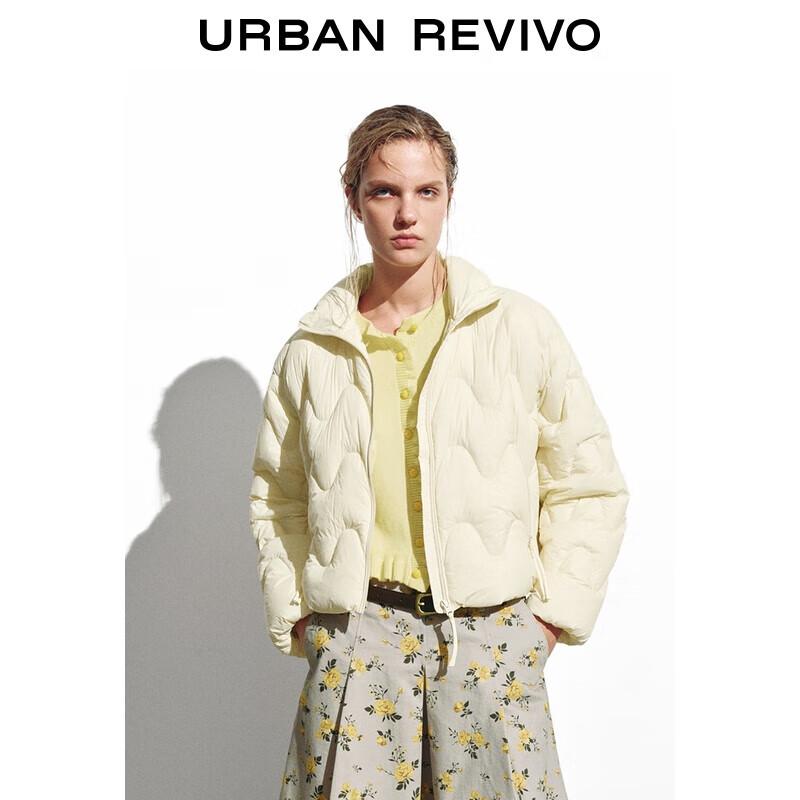 

UR 2025 Зимняя женская повседневная стеганая пуховая куртка оверсайз M