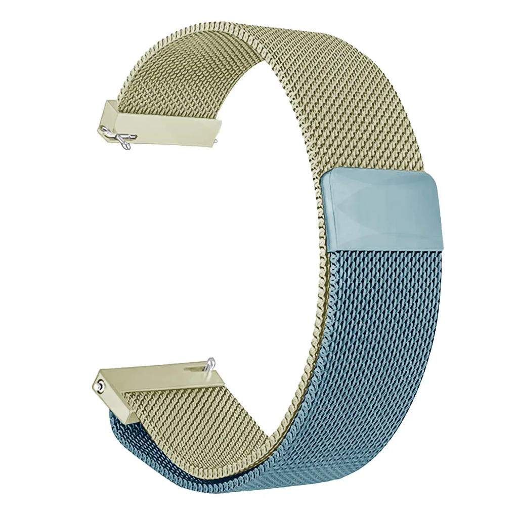 20/22mm Magnetic Milanese Strap for Samsung Galaxy Watch 7 6 5 4 40 44mm Gear S3 Stainless Steel Band for Huawei 4 GT3 Bracelet