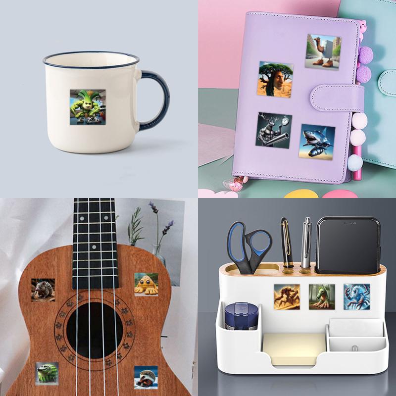 80Pcs Tung Tung Sahur Italian Brainrot Desktop Fun Decorative Waterproof Stickers Abstract Decals For Cupboard Fridge Door