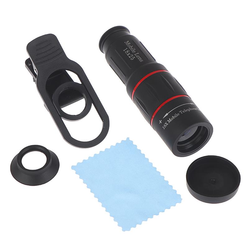 

Universal 18X25 Monocular Zoom Hd Optical Lens Cell Phone Survey Observation 18X Telelens With Tripod For Smartphone 1Set