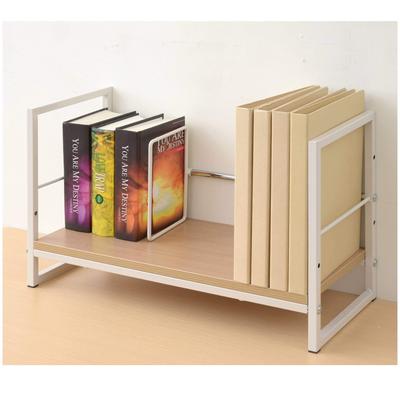 YAMAZEN Suporte de Livros de Mesa com 2 Divisórias A parte inferior da prateleira se torna espaço de armazenamento Capacidade de Carga 25kg Produto de Montagem Madeira (Suporte para Livros)