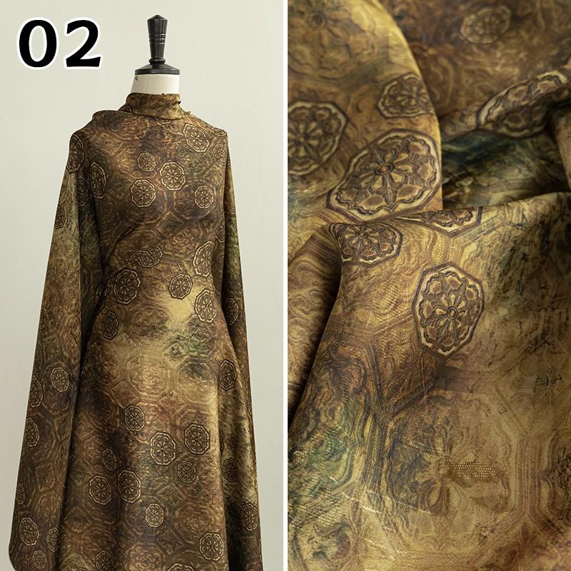 50x143cm Kinesiskt Jacquard Rayontyg Fallande Material För Qipao Cheongsam Hanfu Klänning Jacquardtyg Fickor Klädtillbehör