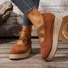 Plus Size Shoes for Women Autumn Winter Fashion Women Round Toe Platform Wedges 35-42 Flats Zapatos De Mujer Slip On Women Shoes