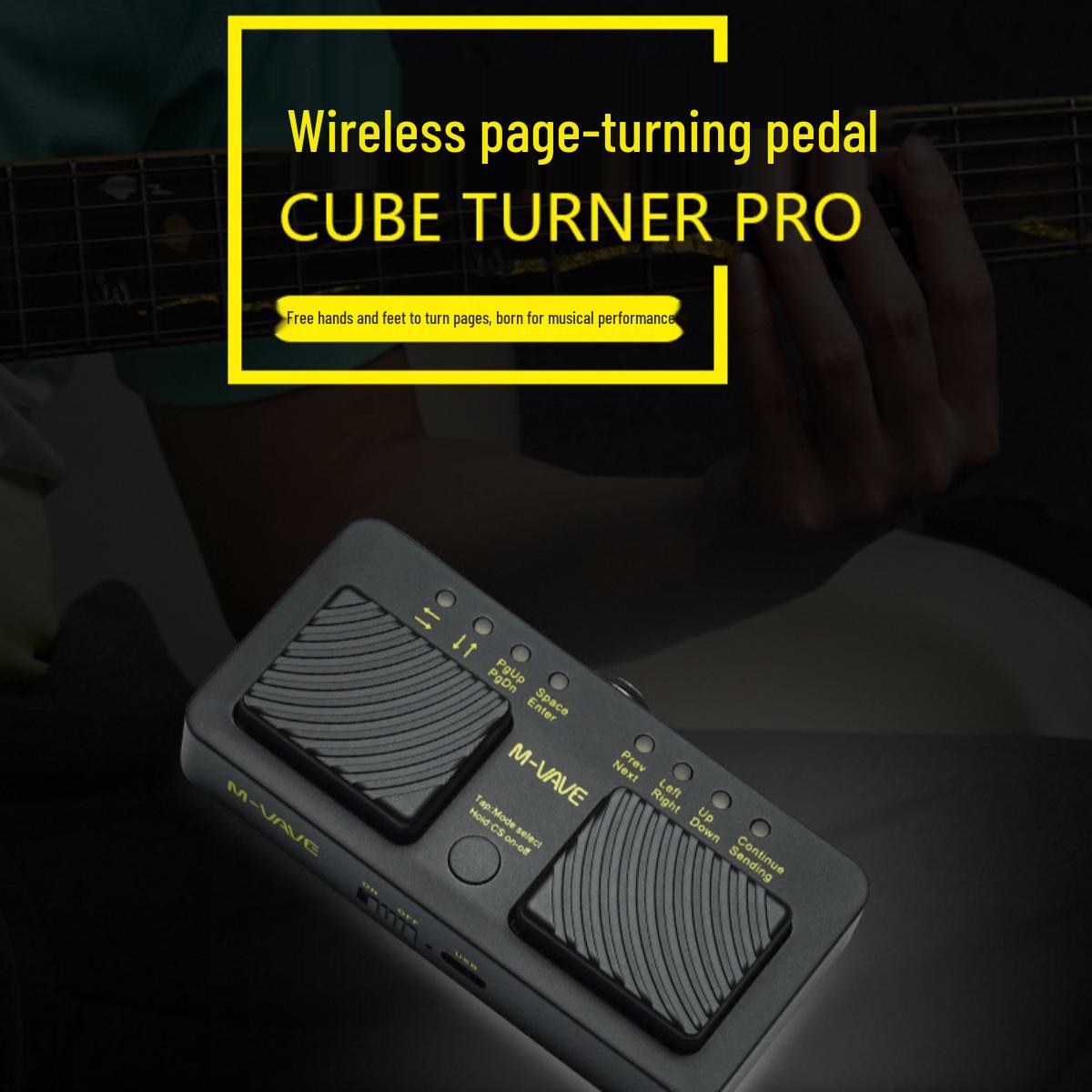 

CUBE TURNER PRO Bluetooth Smart Page Turner & Finger Drumming Pedal CUBE TURNER PRO