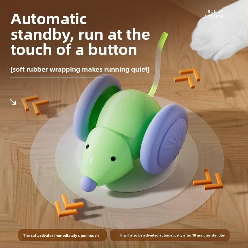 Smart Cat Toy Electric Mouse Runner With Interactive Features For Indoor Play And Gift Giving