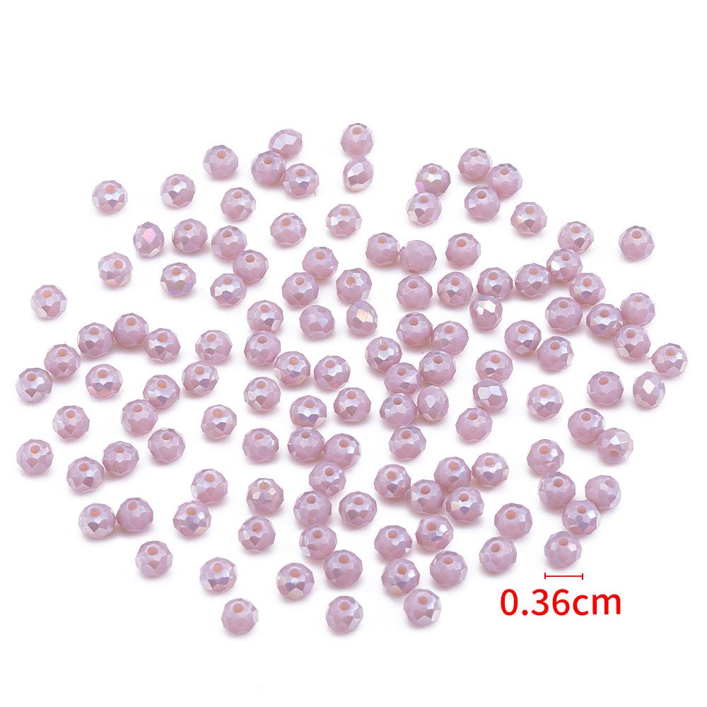 Colorful 3.6mm Faceted Crystal Wheel Beads for DIY Jewelry and Bracelet Making.