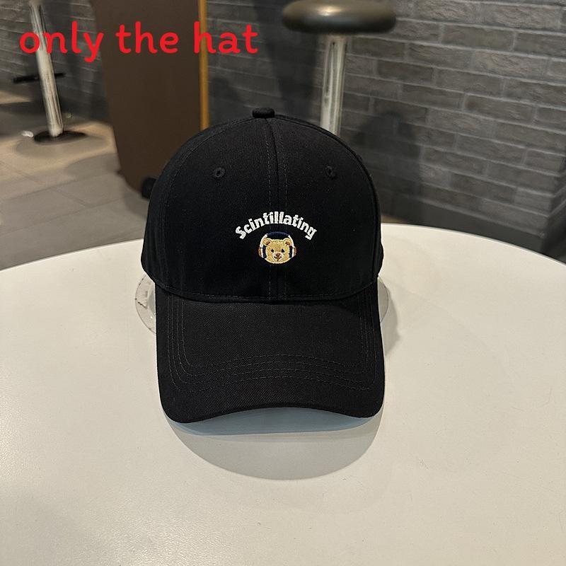 Cap Fashionable Baseball With Alphabet And Cat Embroidery Design For Daily