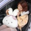 Four Seasons Car Neck Pillow - Cartoon Rabbit Design, Plush & Comfortable Headrest Support