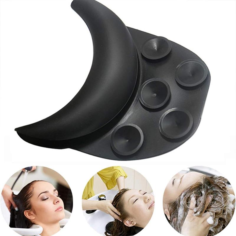 Hair Salon Silicone Shampoo Pillow Shoulder Neck Rest Non-slip Pad with Suction Cups Neck Support Beauty Salon Accessories