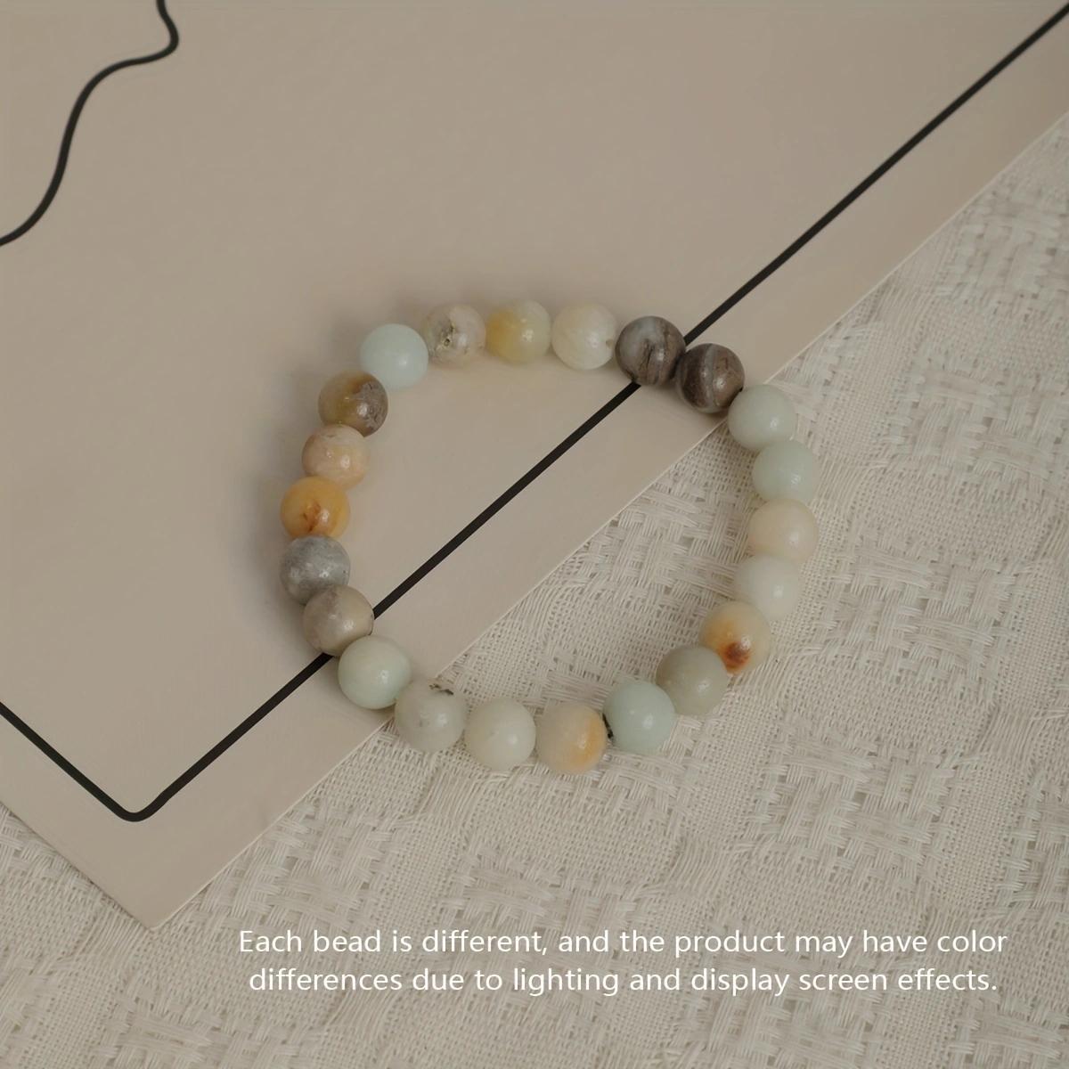 

1 шт./12 шт. - Браслет на резинке из бусин Тигровый глаз, Аметист Каменные браслеты Круглые бусины Полудрагоценный Набор браслетов на резинке Унисекс