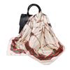 Spring and Summer New Hundred Chain 90 * 90 Large Square Scarf Silk Scarf Women's Classic Retro Printing Scarf Head Scarf