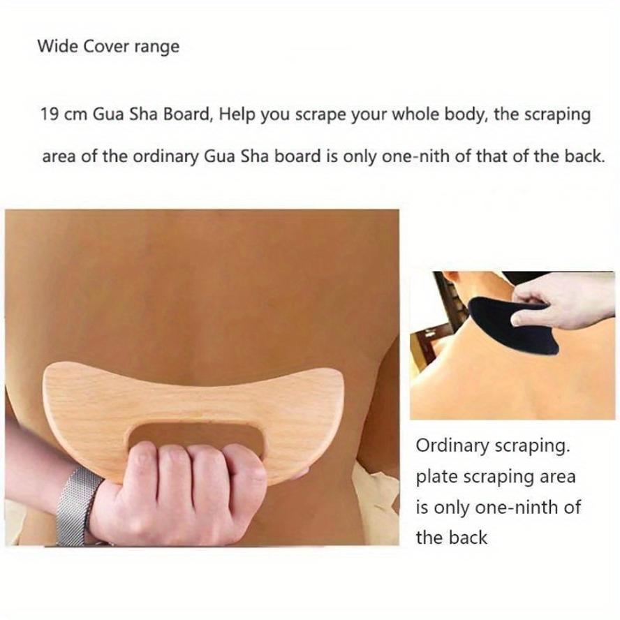 Wooden Gua Sha Scraping Board Slimming Massage Tool with Body Therapy Gua Sha Scraper for Massage Treatment