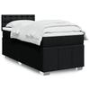 Box Spring Bed with Mattress Black 80 x 200 cm Fabric