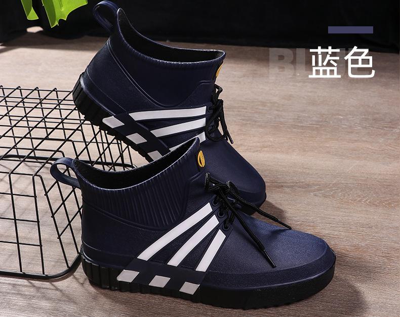 

Модные резиновые сапоги без застежек, мужские резиновые сапоги, рыболовные сапоги, короткие резиновые сапоги, мужские садовые сапоги, водонепроницаемая обувь для влюбленных, новые резиновые сапоги 2024 года 43