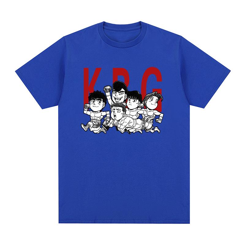 KBG Hajime No Ippo Vintage T-Shirt Makunouchi Ippo Kamogawa Team Baumwolle Herren T-Shirt Neues T-Shirt T-Shirt Damen Tops