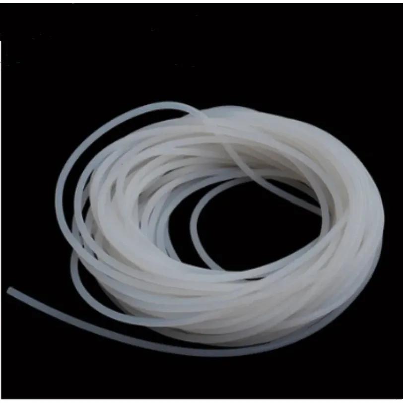 O Type Silicone solid seal strip Round White Round Solid Silicone Cord Rubber Rod Bar Silicone Rubber Gasket Trim Seal Strips 1mm x 50meters&O белый