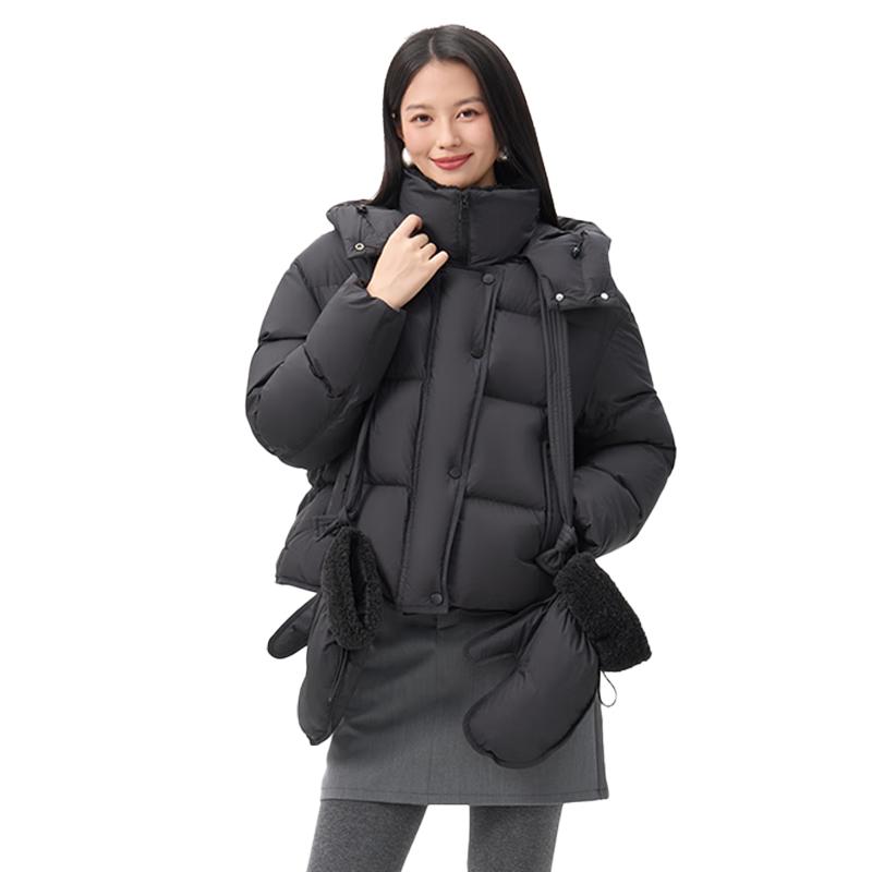 

Qianrengang 2025 Women s Hooded Down Jacket Y318180Y S