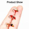 Fly Fishing Bait-3Box Bundle(Total 9Pcs Flies)Fly Fishing Artificial Wet Flies Nymphs Bait for Trout Artificial Fishing Lures