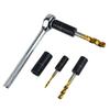 Double Head Square Tap Die Socket Adapter Set Taps Reamer Extractor 1/4" 3/8" Socket Driver Thread Repair Electric Drill Tools