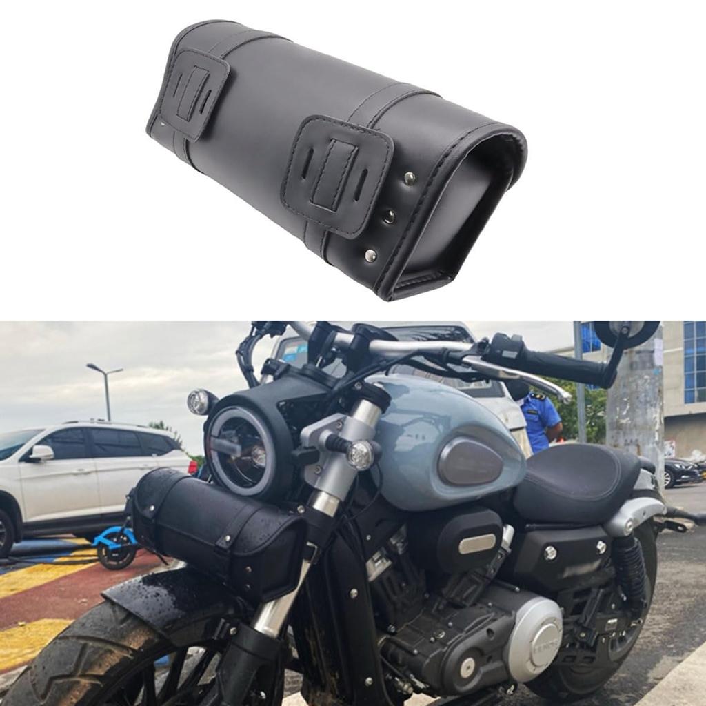 SZYUMO Motorcycle Tool Mini Side PU Leather Storage Bag for Small Universal Fit Bag, Bag, Items, Waterproof,