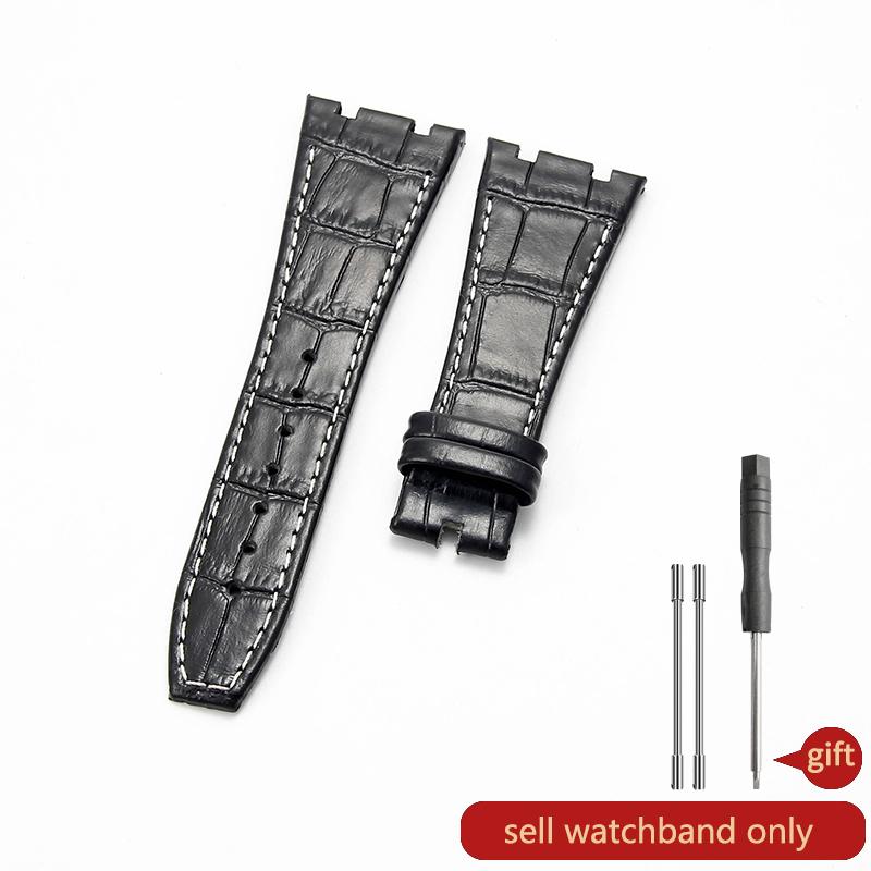 Pro AP Audemars Piguet Royal Oak Series Řemínek k hodinkám Pánský AP15400 26320 Originální řemínek k hodinkám z hovězí kůže Spona z masivní oceli 26 mm