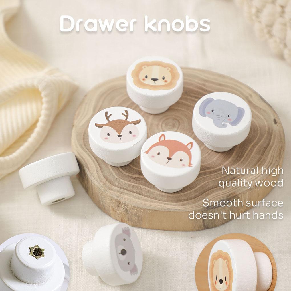 Animal Shape Wooden Drawer Handle Multiple Styles Exquisite Patterns Handles For Furniture