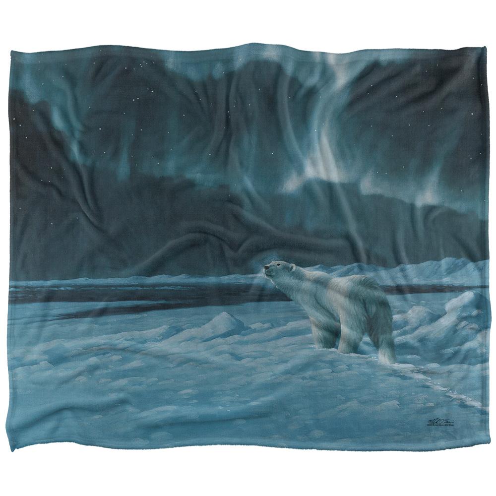 Wild Wings Polar Night Light 2 Silky Supersoft Blanket
