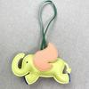 Trendy Designer Pu Leather Wings Flying Elephant Hanger Keychain Pendant Decoration For Ladies Bag Charm Accessories Ornament Gifts