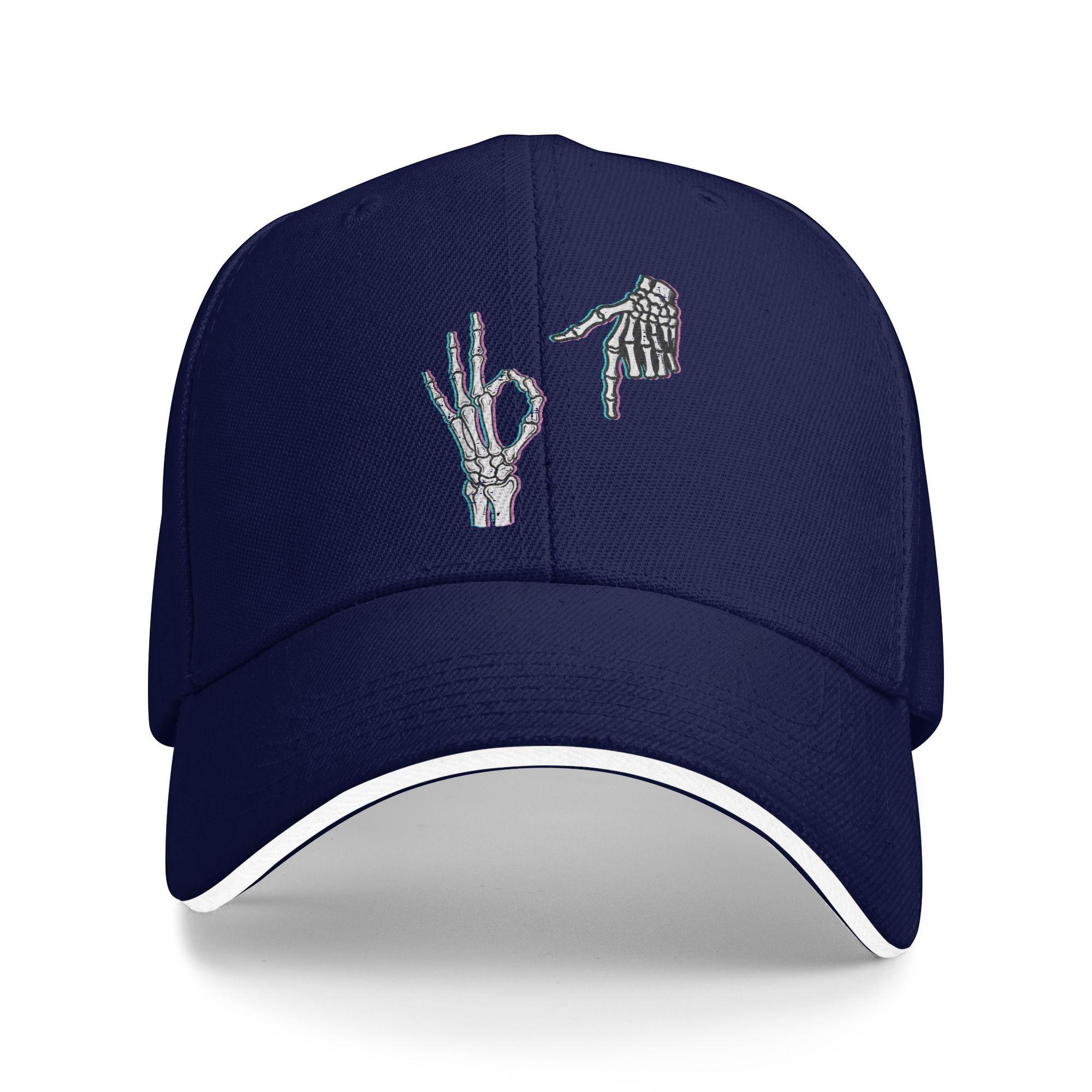 Skeleton 67 Meme Funny Halloween Casual Baseball Cap Spring Trucker Hat Outdoor Sports Snapback Cap Men Fashion Baseball Caps As Picture