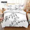 Music Duvet Cover Set, Fashion Bedding Set, Soft Comfortable Breathable Duvet Cover, For Bedroom Guest Room Decor