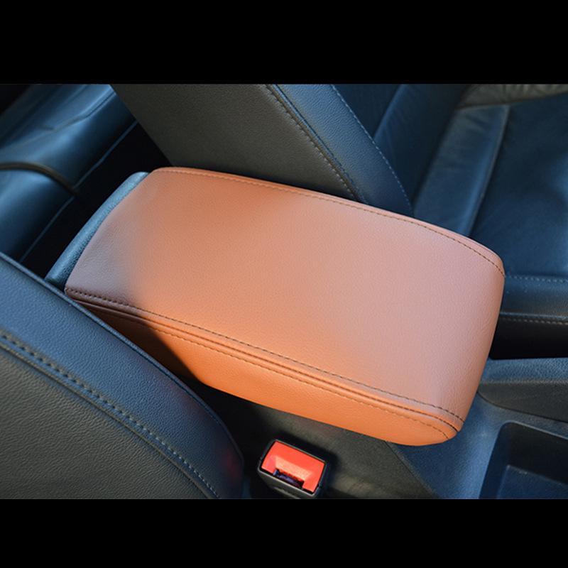 Volkswagen Bora Legend Armrest Box Cover (19-22) Leather Pad Flat Head Style