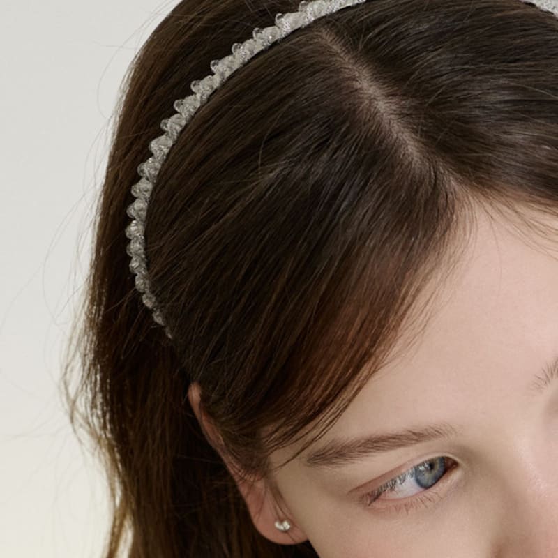 NUOY Sparkling Cubic Point Hairband (2 Colors)