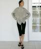 OCTETTE Glossy High-Neck Shirts_Gray