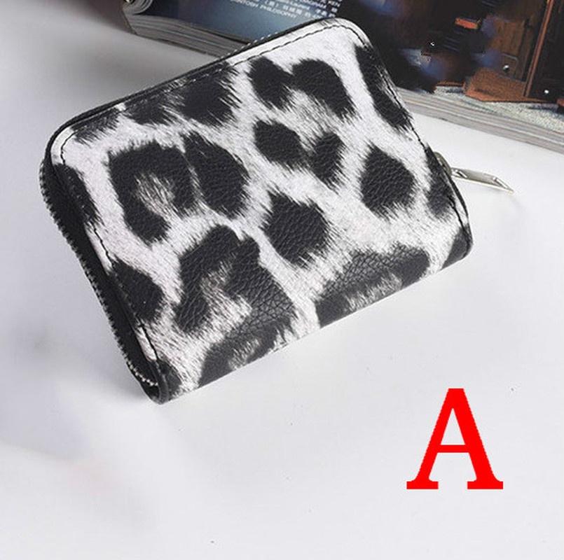 Женские короткие кошельки новый винтажный модный кошелек с леопардовым принтом для девочек клатч из искусственной кожи La A 629₽
