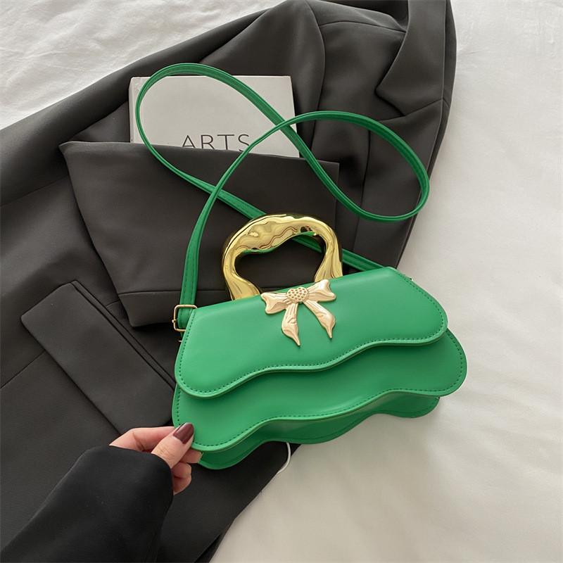 Trendy Bowknot Handbag Chic Small Square Crossbody Bag In Stylish Colors