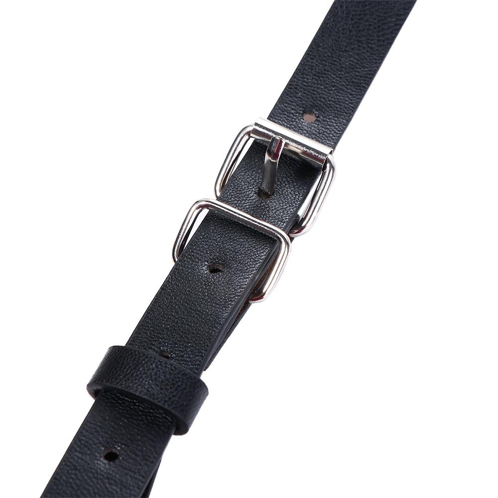 Metallschnalle Bandage Breiter Bund Elastischer Taillenriemen Hosenträger Gürtel PU-Leder Bauchbinde