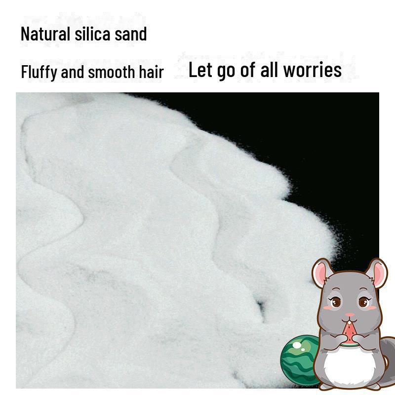Small Pet Bath Sand - 500g for Hamsters, Chinchillas, Rabbits, Guinea Pigs