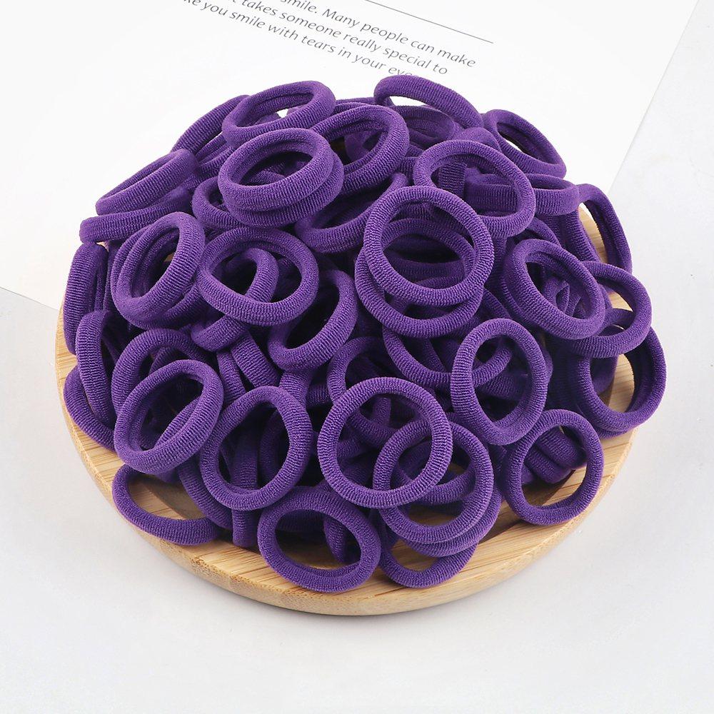 20/30/50/100/200pcs Colorful Hairband Black Grey Rubber Band Nylon Hair Elastic Ponytail Hairstyle Scrunchies Hair Accessories
