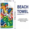 Red World M-Marios Microfiber Quick Dry Beach Towel Cute Cartoon Anime Absorbent Soft Bath Towel for Travel Adult Kids