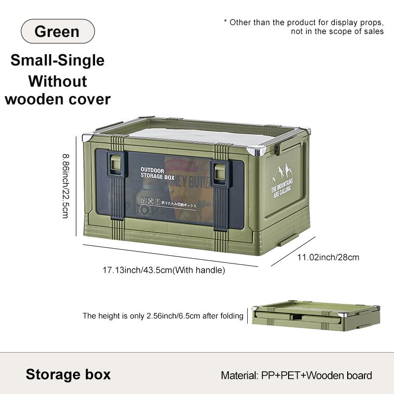 

UFORU Multilayer Thickened Folding Storage Box with Lid - Ideal for Outdoor Camping, Car Trunk Organizing & Picnics