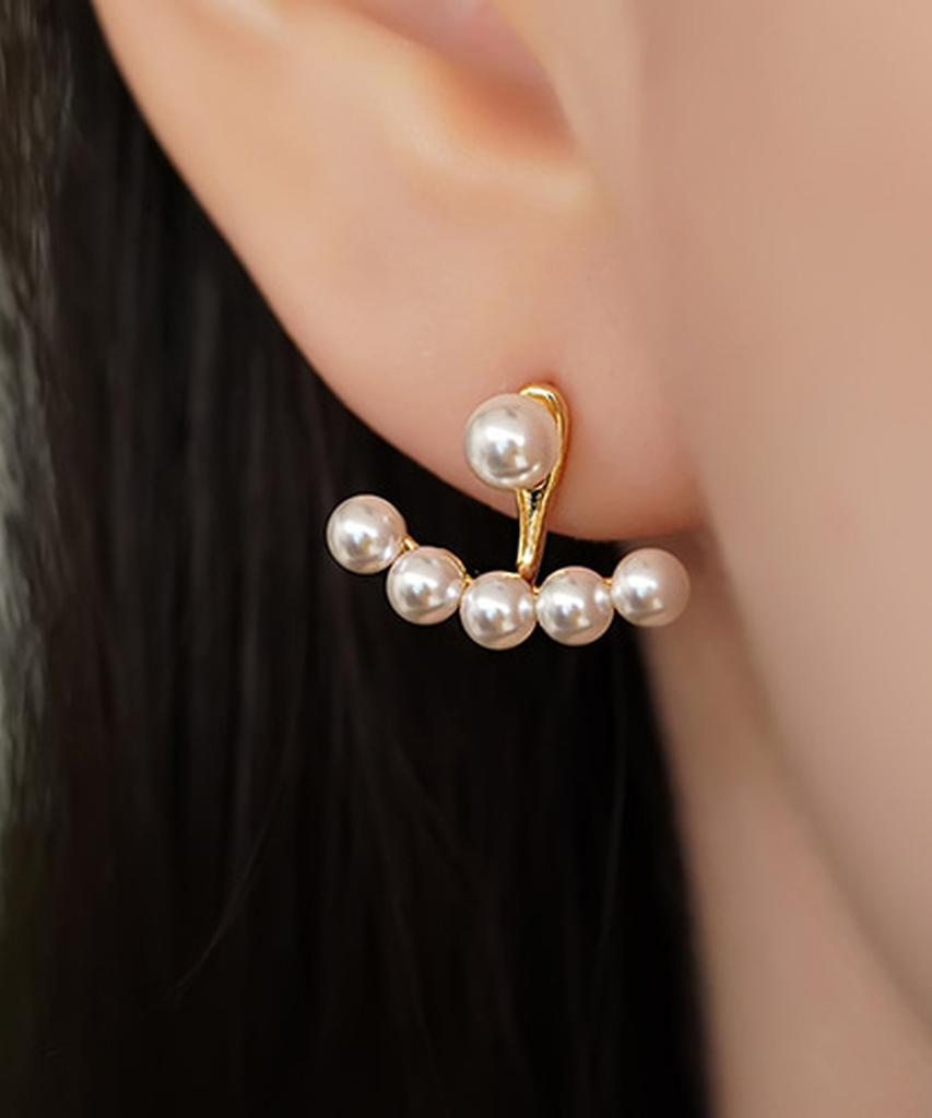 Alleun Silver 925 Pearl Namyang Mother Of The Bride Hanbok Earrings