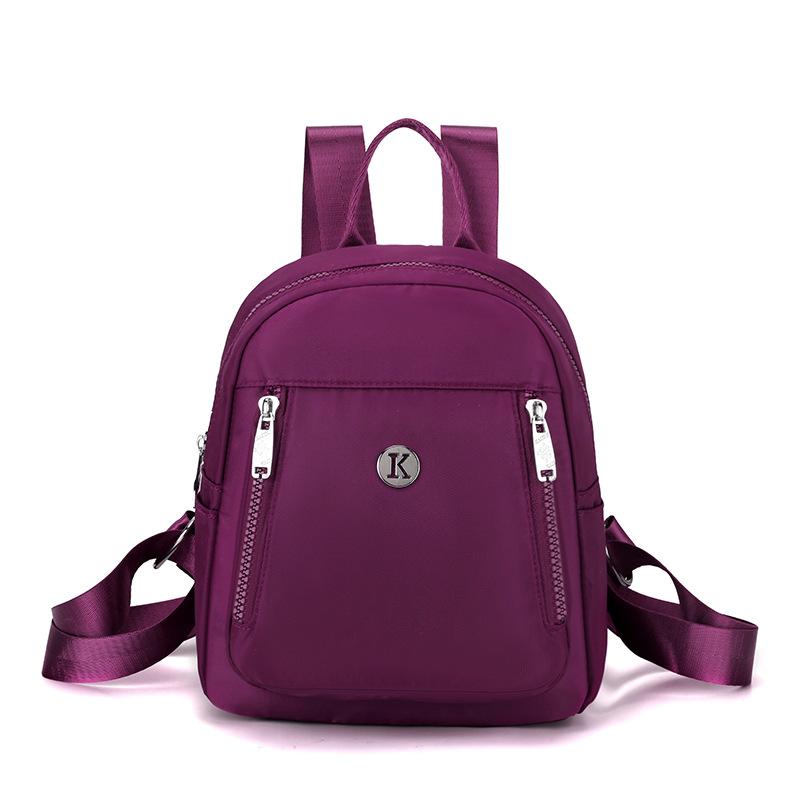 Новый женский трендовый рюкзак летний легкий дорожный рюкзак водоотталкивающий, маленькая сумка водоотталкивающая фиолетовый