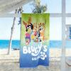 Bluey Badehåndklæde Super Blødt & Absorberende Komfortabelt Letvægt Velegnet til Sport, Rejser, Svømning, Yoga, Badeværelse, Strand Og Pool