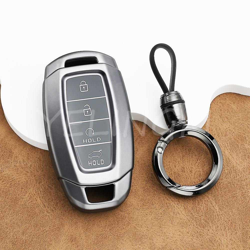 Gun Grey Tpu Protector Car Key Cover Case For Hyundai Accent Azera I30 Ix35 Kona Encino Grandeur Palisade Santa Fe Solaris