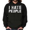 I Hate People Funny Introvert Antisocial Cute Adult Long SleeveHoodie Sweatshir