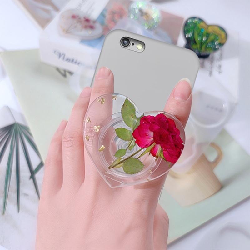 Glue Dropping Mold for Airbag Phone Bracket Diy Seamless Adhesive Resin Phone Bracket Base Silicone Mold with Support