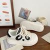 2025 New Platform Casual Shoes Board Shoes Women's Black and White Panda Little White Shoes Board Shoes Women Ins Student Tide Shoes Soft Sole