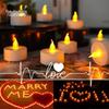 LED Tealight Candle: Battery-Powered, Flameless Night Light for Romantic Weddings and Creative Bar Decor